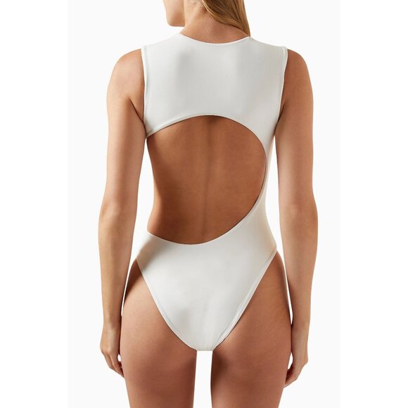 HAIGHT. Mariana One Piece in Off White Small New Womens Swimsuit - Picture 2 of 14